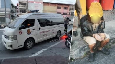 Man arrested in Nonthaburi for driving stolen ambulance van | Thaiger