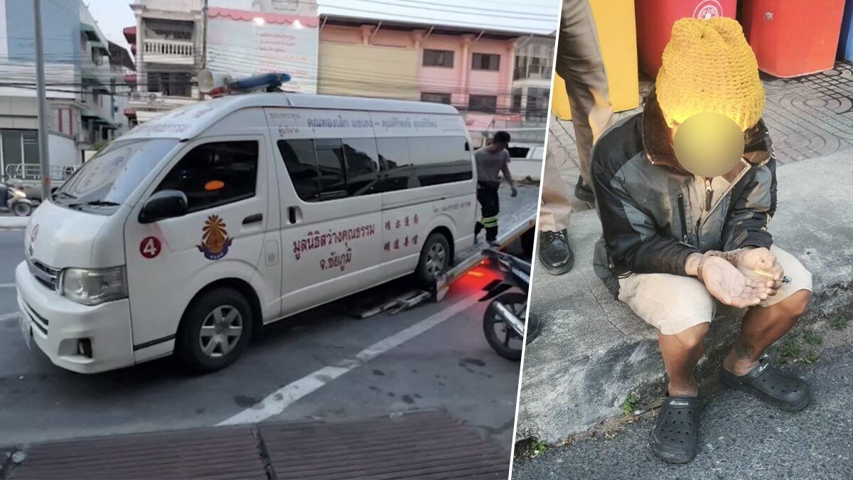 Man arrested in Nonthaburi for driving stolen ambulance van