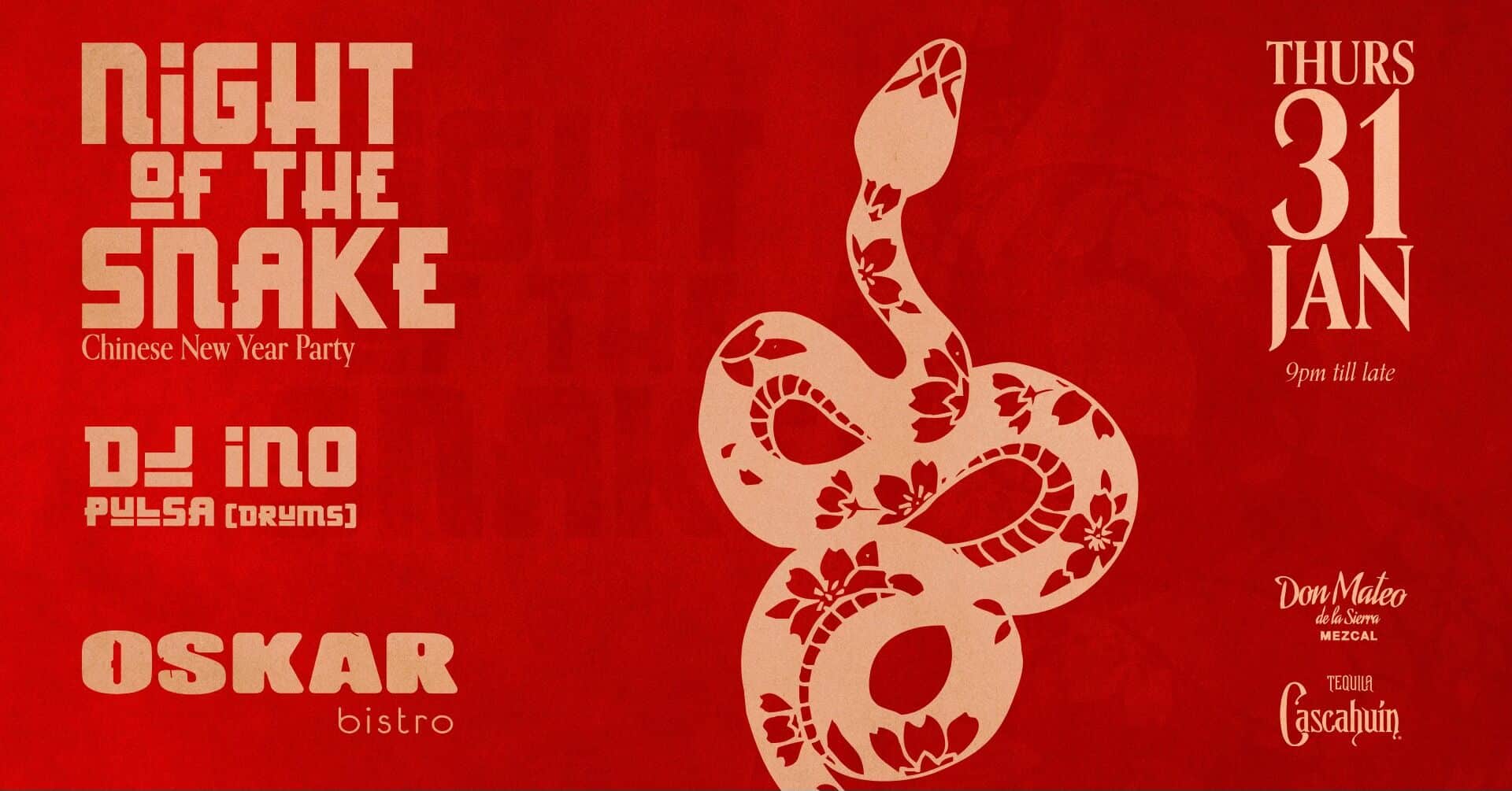 Night of the Snake at Oskar Bistro, things to do Bangkok