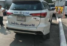 Meth dealer crashes into car of Thai actress’ mother in Phitsanulok