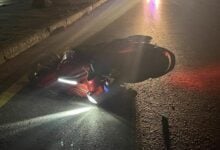 Motorcyclist dies in crash on Rojana Road in Ayutthaya