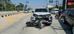 Elderly driver in tragic collision with motorcyclist in Sattahip