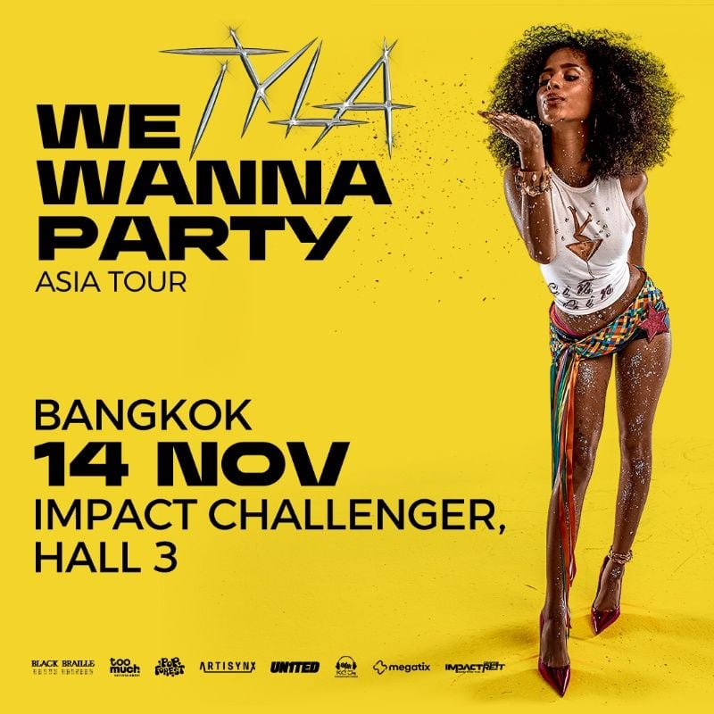 Tyla We Wanna Party Asia Tour in Bangkok