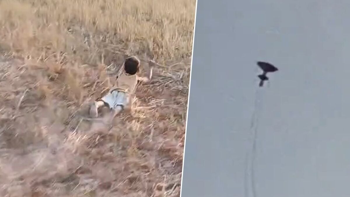 Child dragged by kite in Thailand’s windy paddy field (video)