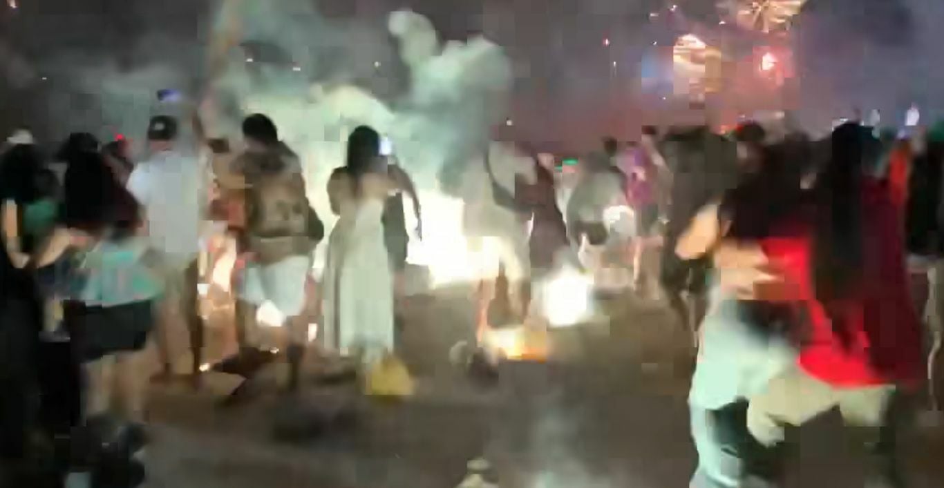 Fireworks mishap sparks panic among Patong tourists (video)