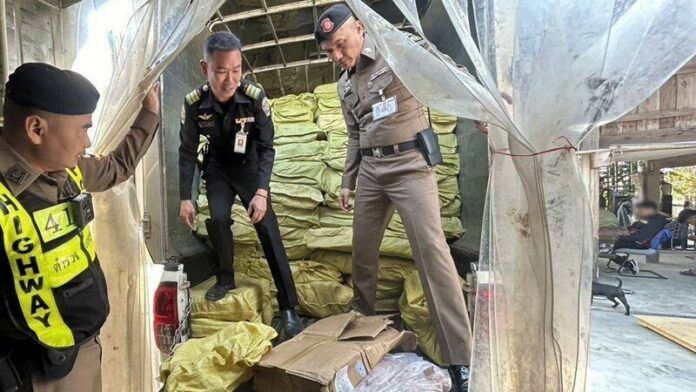 Thai police halt illegal 15 tonnes of pork import from China | News by Thaiger