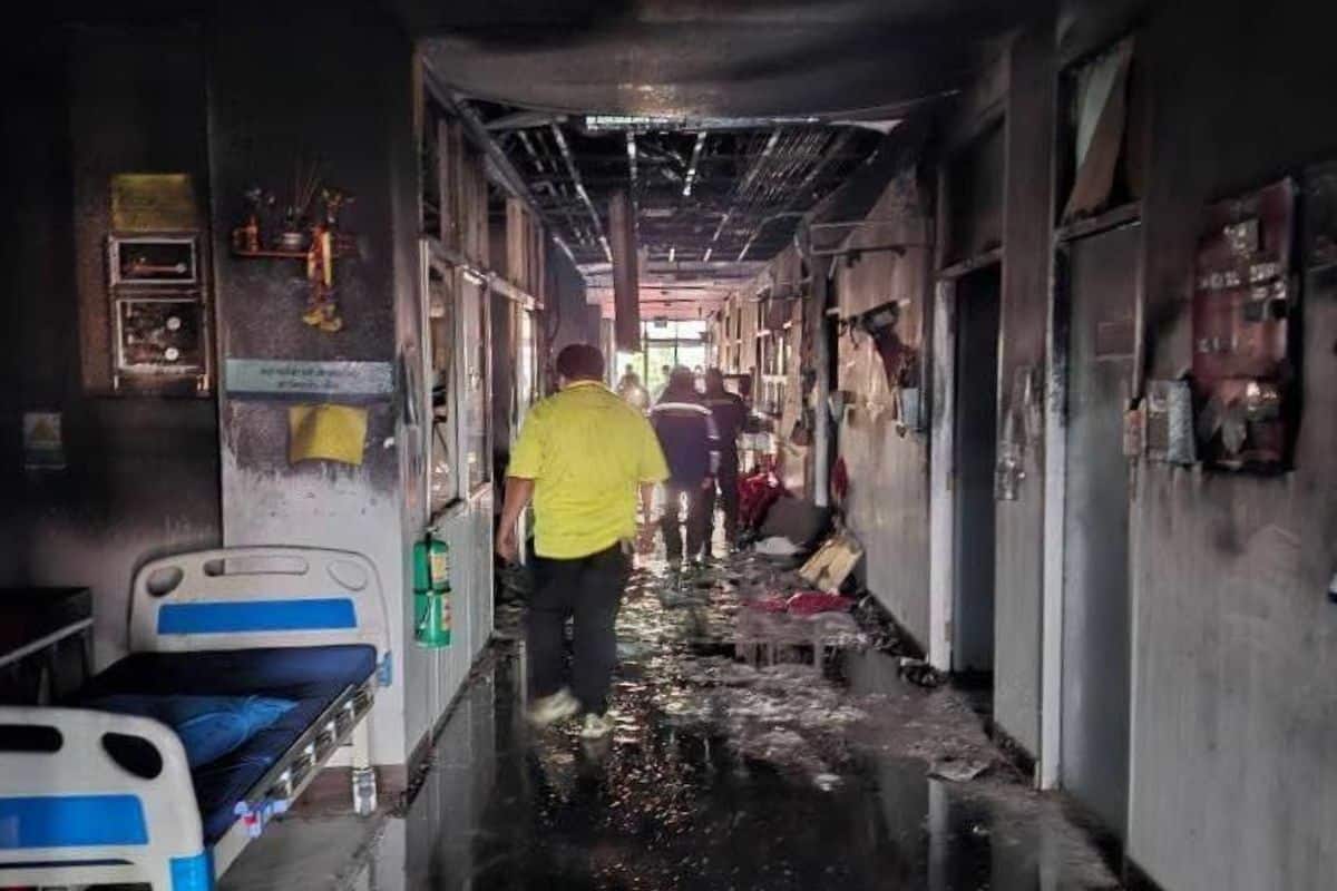 Thai man sets fire to hospital in stress over 3 million baht loss