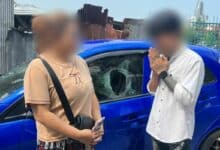 Jealous Thai man smashes ex-wife’s car, writes vulgarities on it