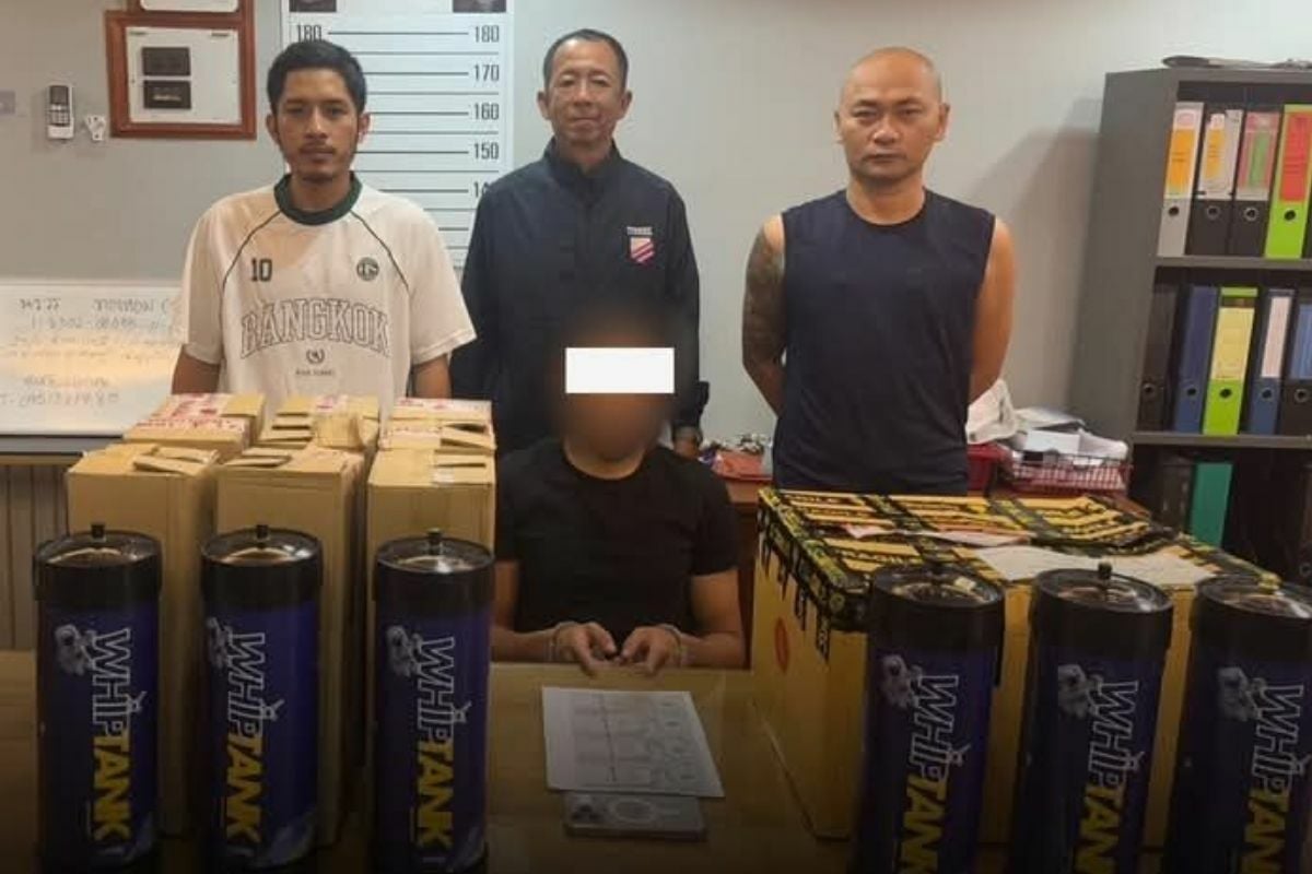 Last laugh: Frenchman arrested for laughing gas sale in Phuket