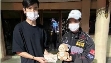 Thai woman earns 30,000 baht for reuniting man with monkey doll