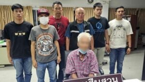 Elderly man arrested for murder at shrimp pond in Ratchaburi