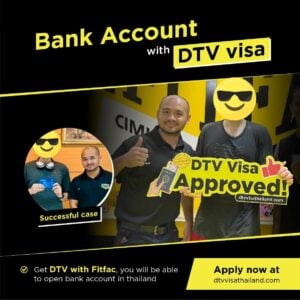 Use your DTV Visa to open a bank account with FITFAC