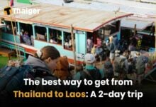 A scenic boat journey from Thailand to Laos