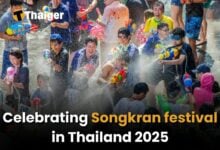 Celebrating Songkran festival in Thailand 2025