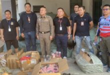 Bangkok police raid leads to seizure of illegal contraband, sex toys