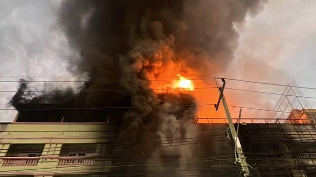 Explosion and fire in Samut Sakhon claims two lives