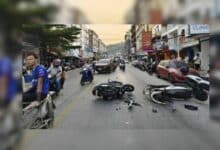 Drunk French tourist crashes into Patong cop, arrested on the spot