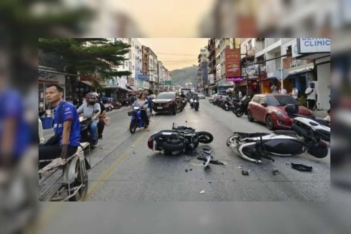 Drunk French tourist crashes into Patong cop, arrested on the spot