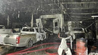 Fire in Trang car paint shop causes millions in damage