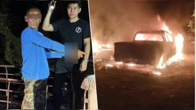 Bangkok man arrested for setting fire to relative’s pickup