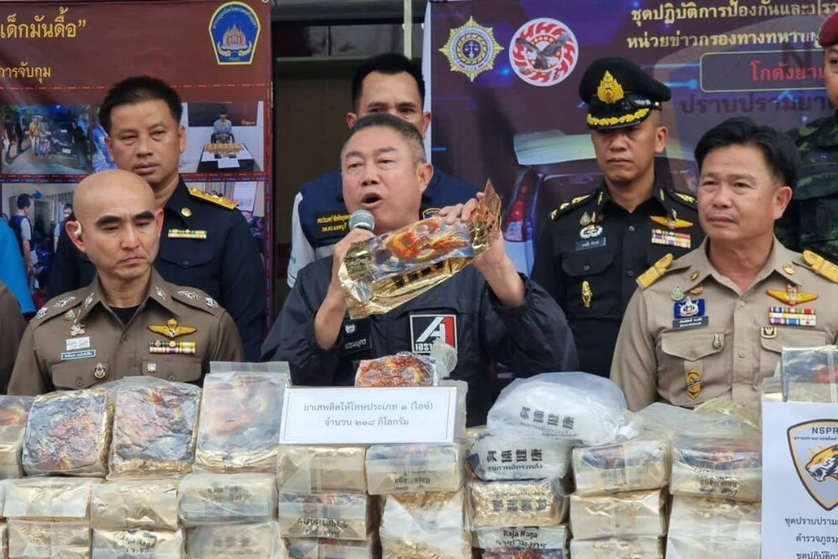 Meth haul over 50 million baht seized in Nonthaburi drug bust