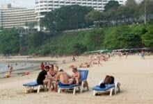 European tourists flock to Pattaya for extended stays