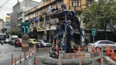 Bangkok bans offerings at Optimus Prime statue for traffic safety