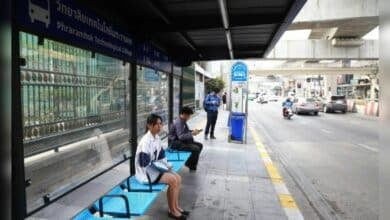 Bangkok’s new bus shelters as much use as a chocolate fireguard