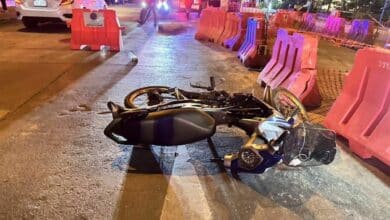 Construction barrier collision in Pattaya leaves motorcyclist dead