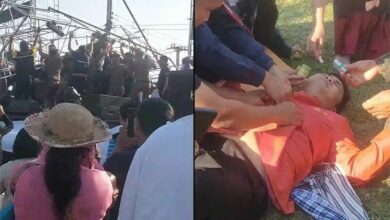 Stage collapse at Yasothon event injures MP, others (video)