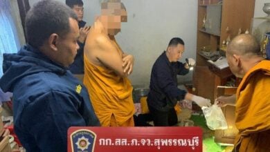 Suphan Buri temple abbot arrested for child assault and indecent images