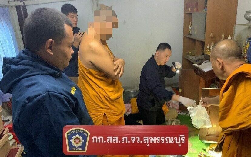 Suphan Buri temple abbot arrested for child assault and indecent images