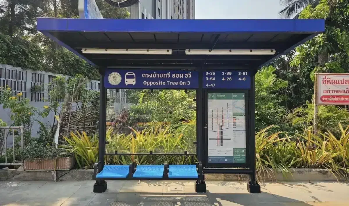 Bangkok defends bus shelter costs amid public criticism