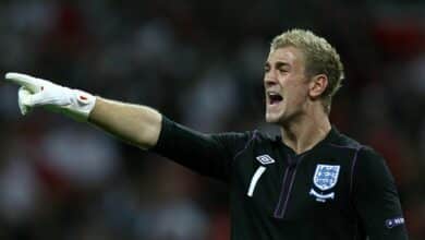 Gunning fore glory: Joe Hart looks for tee-rific Schmeichel clash