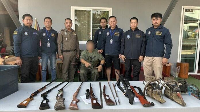 Chiang Rai man arrested for illegal firearm collection