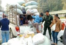 Police intercept vehicle with 15 illegal migrants in Kanchanaburi