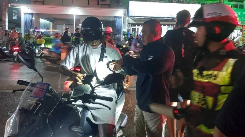 Phuket police impound 20 bikes over reckless tourist driving