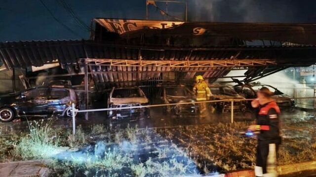 Fire at Surat Thani car dealership causes 2 million baht damage | News by Thaiger