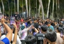 Bang Saen Beach boxing event mistaken for brawl alarms locals