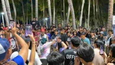Bang Saen Beach boxing event mistaken for brawl alarms locals | Thaiger