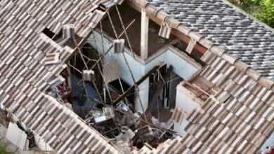 Thai family of 3 escape safely after roof collapse due to termites