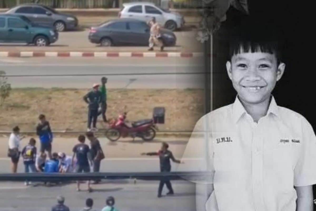 Zebra crossing accident in Sa Kaeo leads to11 year old boy’s death