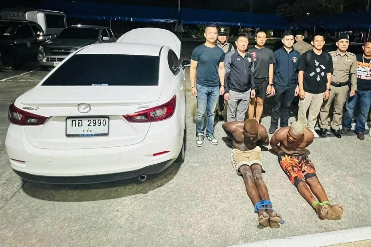 Phuket cops hit a high note as drifting Nigerians sing through arrest