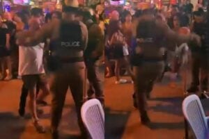 2 Phuket police spark debate after using force against foreign tourist