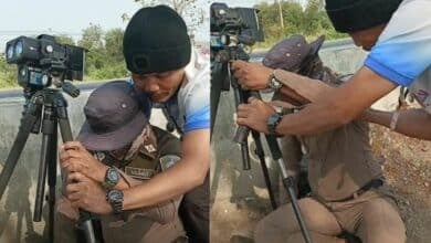Thai cop collapses on duty after intense livestream confrontation