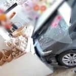 Bun fight: Mother and son escape as car rolls into Bangkok bakery | Thaiger