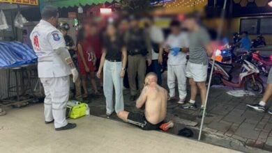 Danish tourist stabbed in Pattaya, refuses hospital treatment