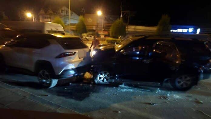 Phuket crash: 70 year old dies after hitting parked vehicles