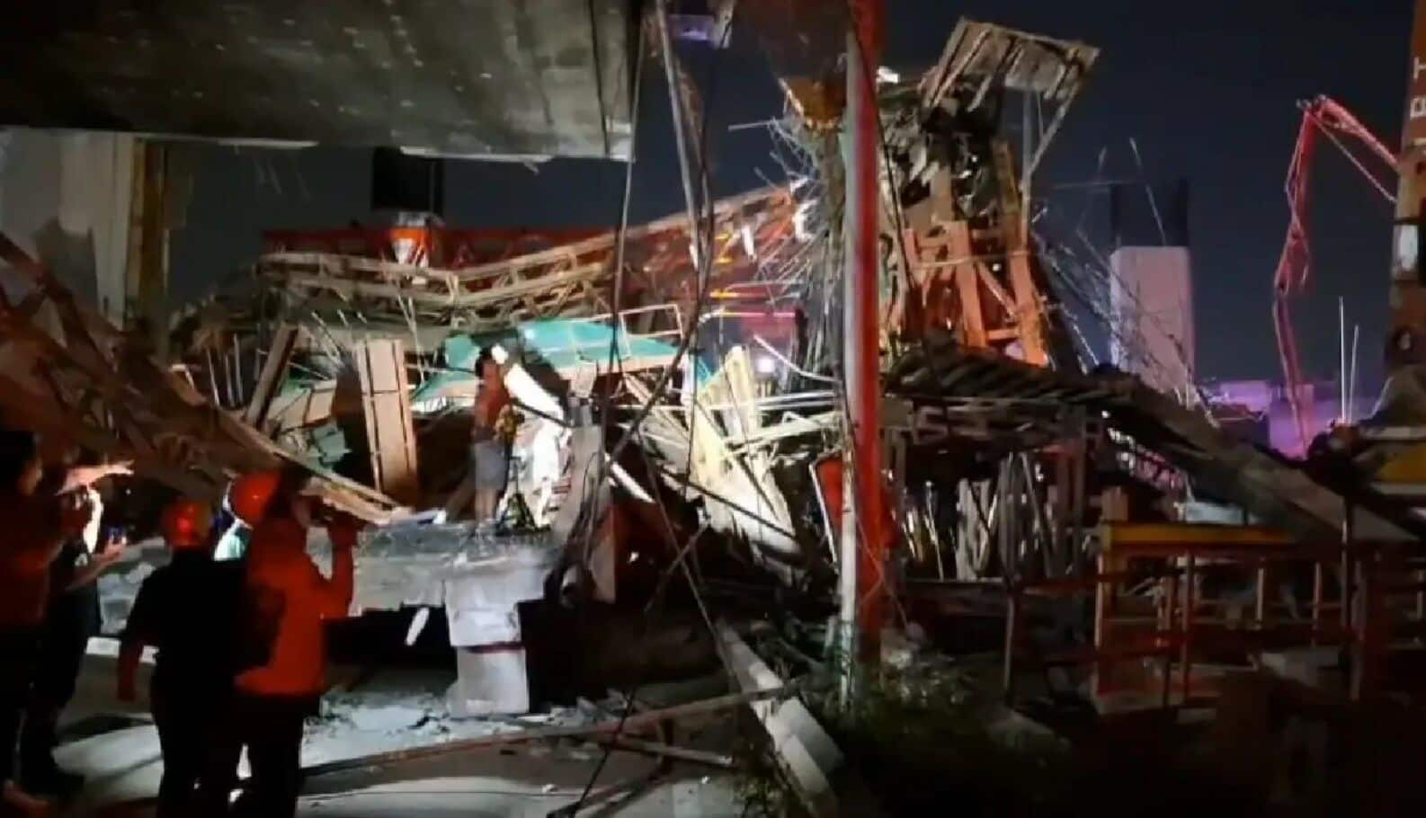 Horror on Rama II: Bridge collapse kills 5, injures 20 | News by Thaiger