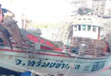 Fishing vessel sinks after collision in Gulf of Thailand